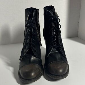 Freebird by Steven Black and Brown Ankle Boots